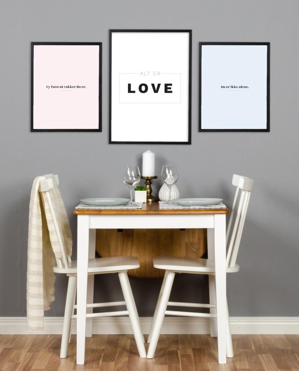 Bildverkstad Citaat - Skam - Vakker - Roze Poster