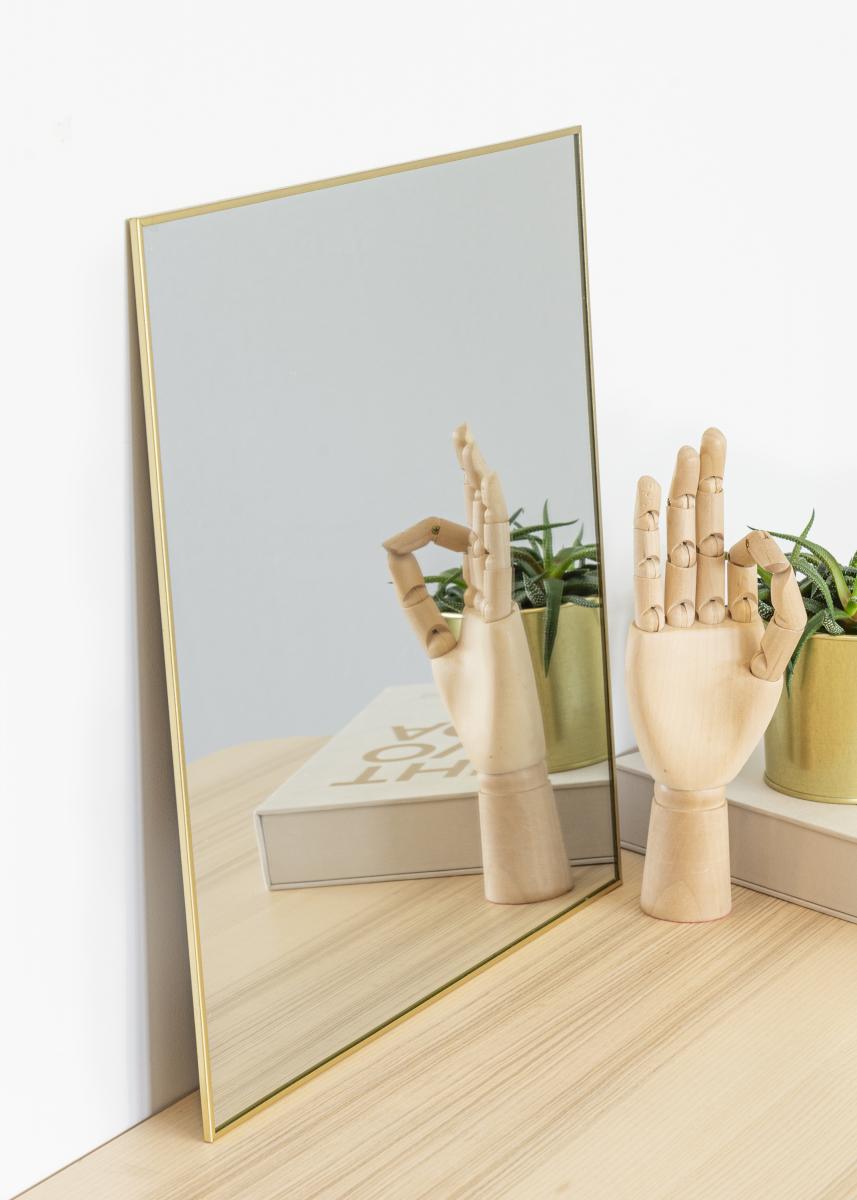 KAILA KAILA Square Mirror - Thin Brass 40x40 cm