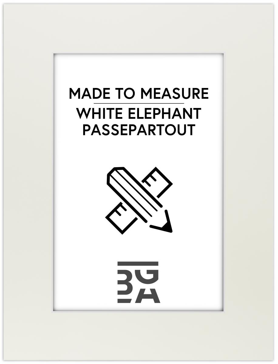 Egen tillverkning - Passepartouter Passe-partout White Elephant - Op maat gemaakt