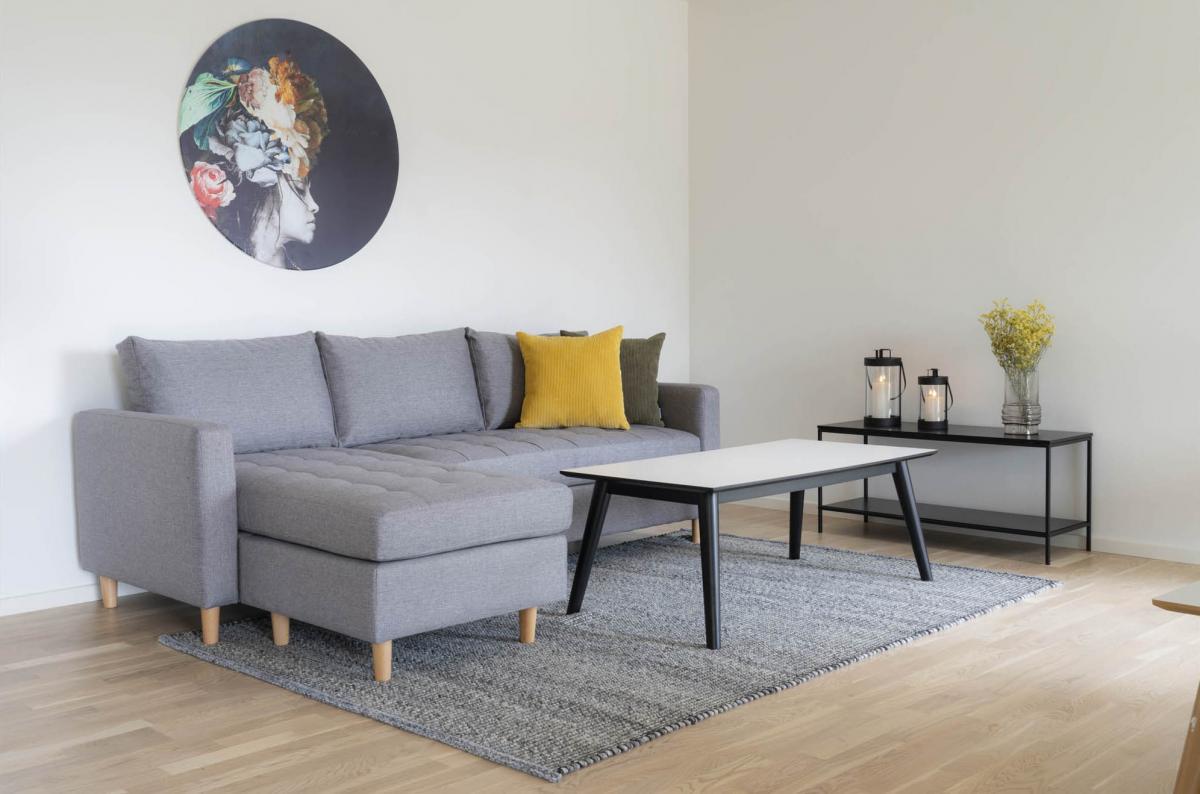 House Nordic Salontafel Copenhagen 60x120 cm - Wit/Zwart