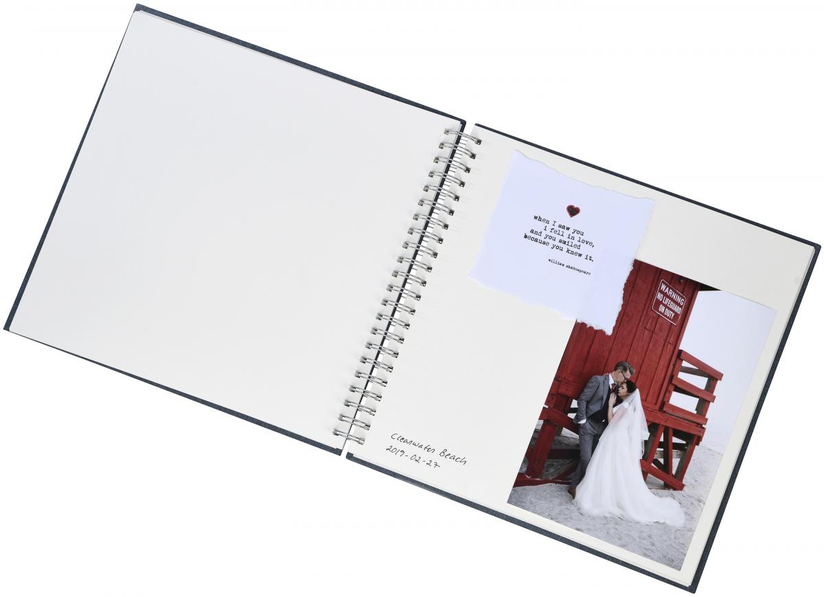 Focus Base Line Canvas Wire-O Beige 30x30 cm (50 Witte zijden / 25 Bladen)