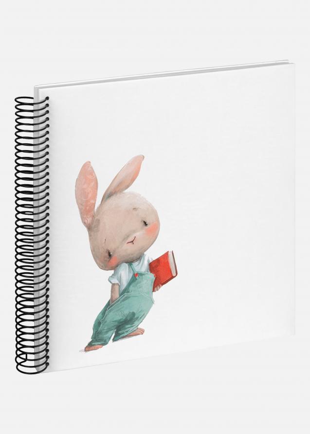 Walther Bunny Nosey Spiraalalbum Wit - 24x24 cm (40 Witte zijden / 40 bladen)