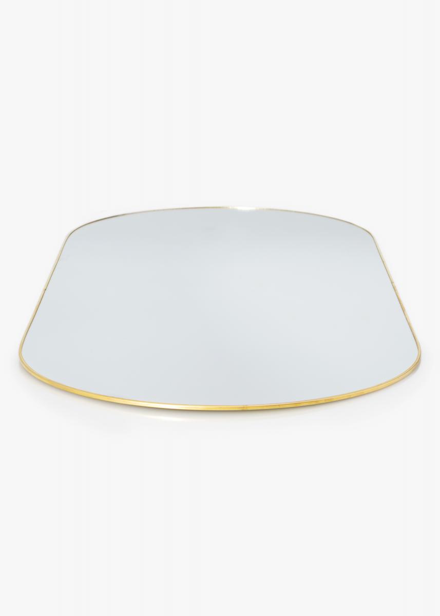 KAILA KAILA Oval Mirror - Thin Brass 35x80 cm