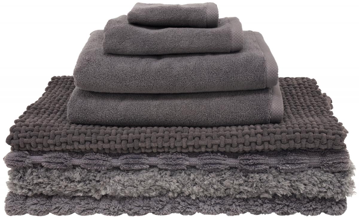 Norvi Group Badmat Dot - Asgrijs 60x100 cm