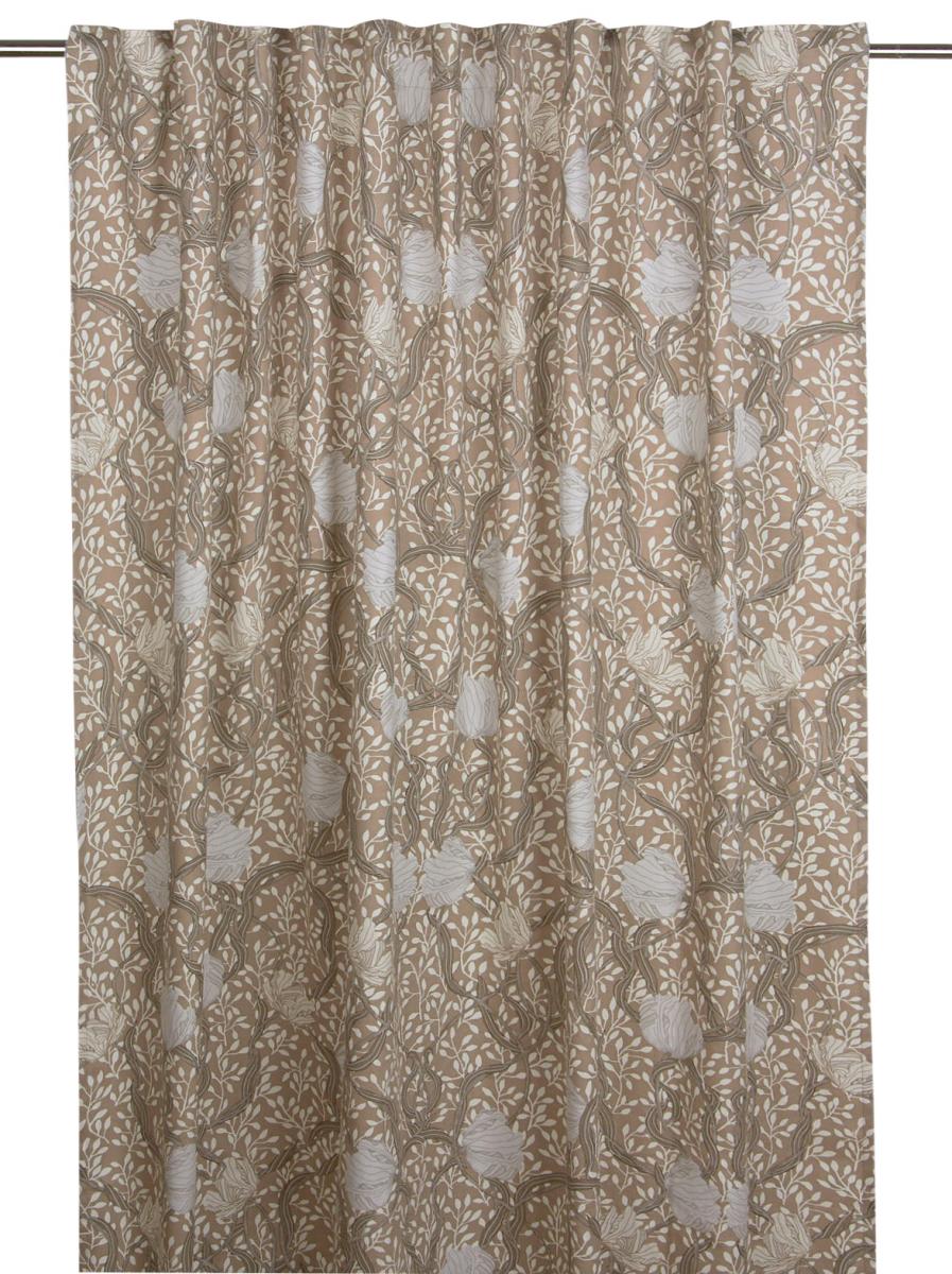 Fondaco Plooiband gordijnen Matilda - Beige set van 2