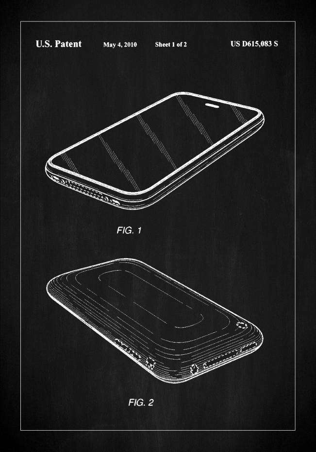 Bildverkstad Patent Print - iPhone I - Black