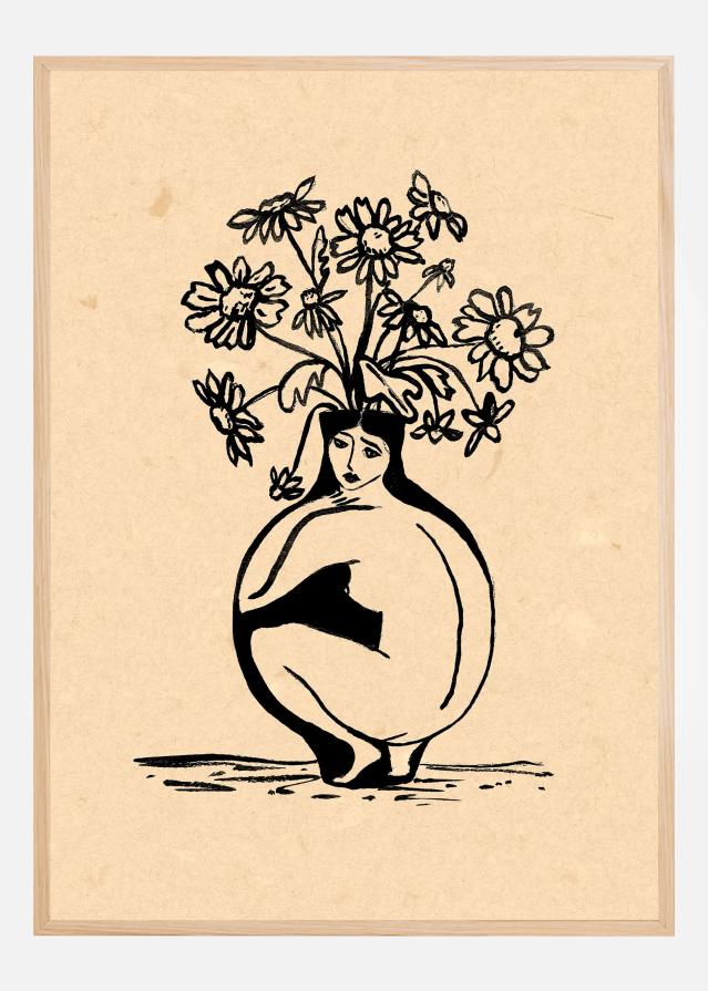 Bildverkstad Woman in vase Poster
