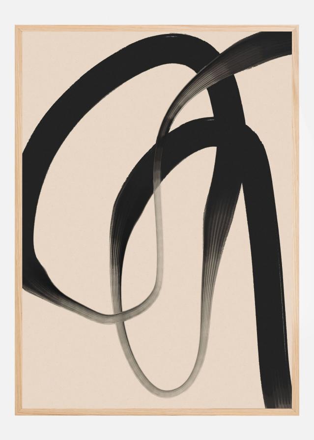Bildverkstad Black Strokes No 24 Poster