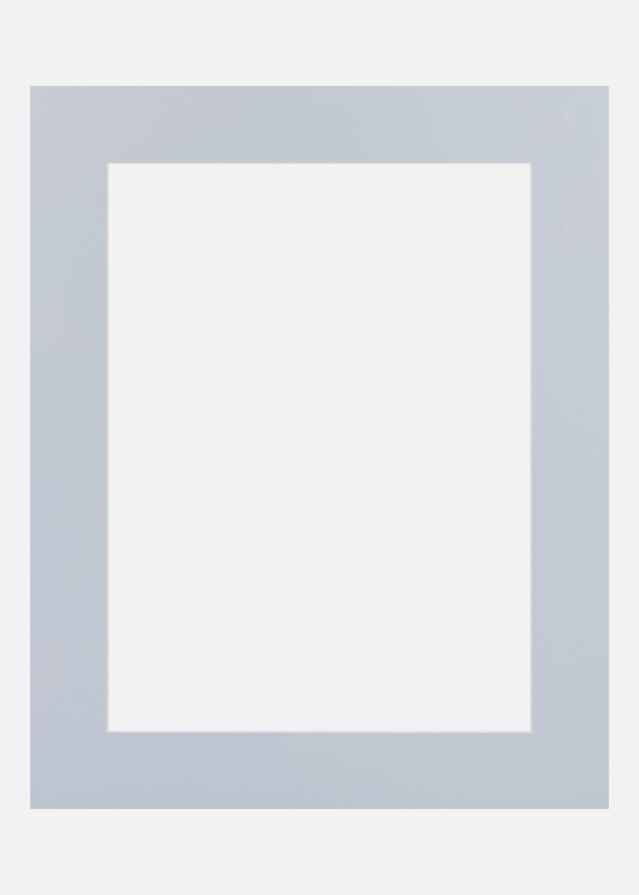 Jämtlands Ramfabrik Passepartout Blue Satin (Witte kern) 18x24 cm (12x17)