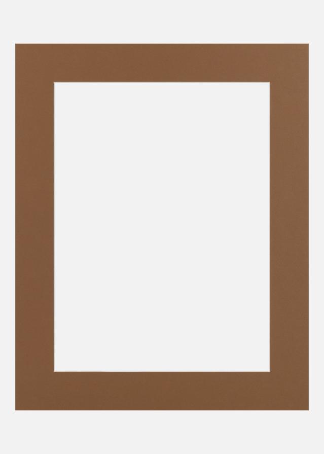 Jämtlands Ramfabrik Passepartout Brown Sugar (Witte kern) 40x50 cm (29x39)