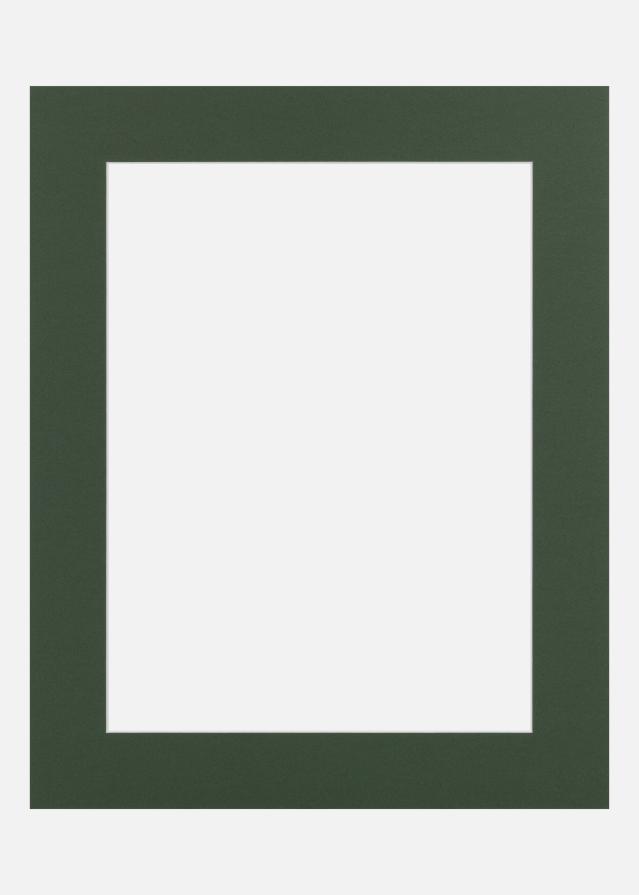Jämtlands Ramfabrik Passepartout Forest Green (Witte kern) 40x50 cm (29x39)