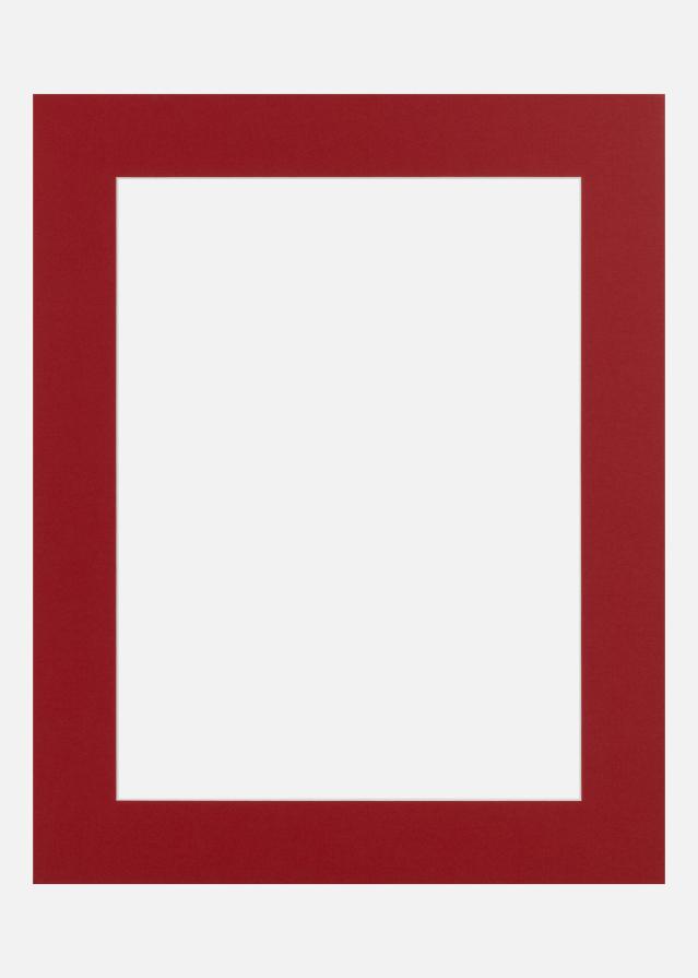 Jämtlands Ramfabrik Passepartout All American Red (Witte kern) 50x50 cm (39x39)