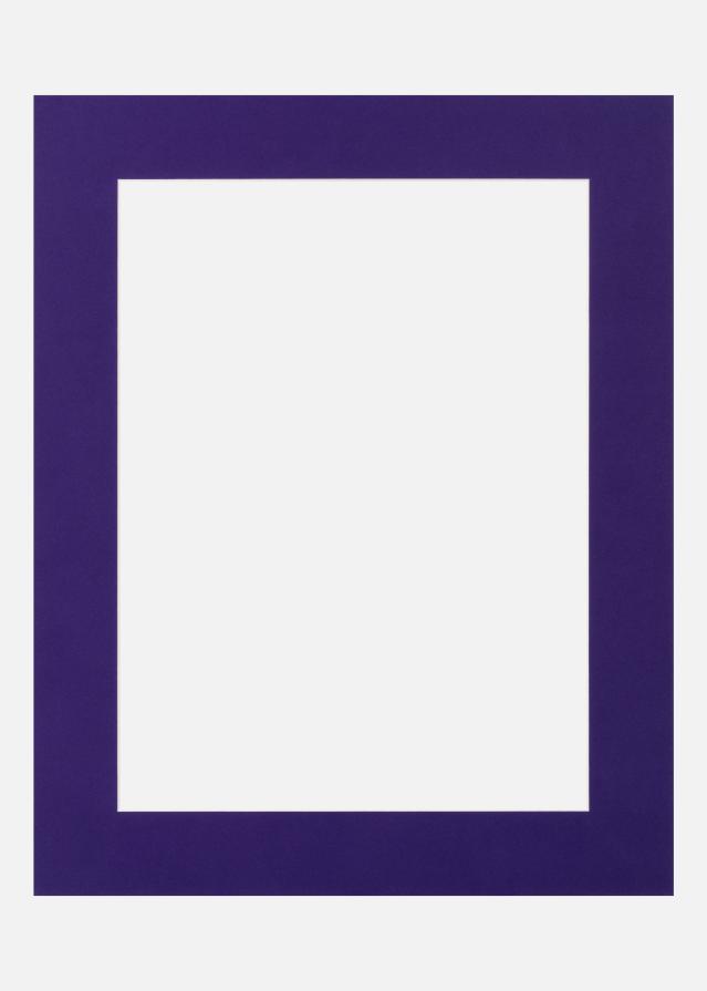 Jämtlands Ramfabrik Passepartout Dark Purple (Witte kern) 50x70 cm (41x58,4 - A2)