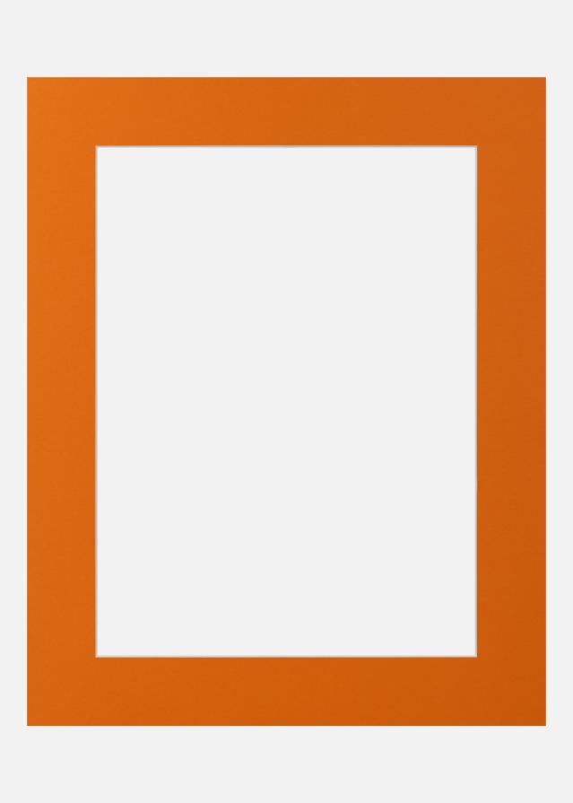 Jämtlands Ramfabrik Passepartout Blaze Orange (Witte kern) 40x40 cm (29x29)