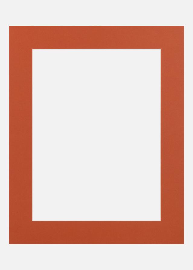 Jämtlands Ramfabrik Passepartout Burnt Orange (Witte kern) 30x40 cm (20x28,7 - A4)