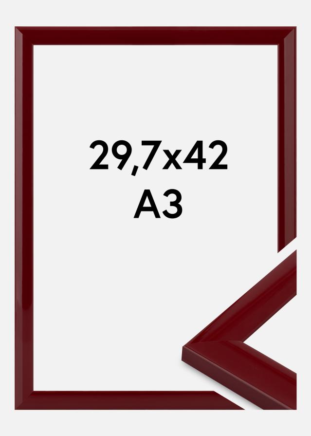 Jämtlands Ramfabrik Fotolijst Dorset Acrylglas Donkerrood 29,7x42 cm (A3)