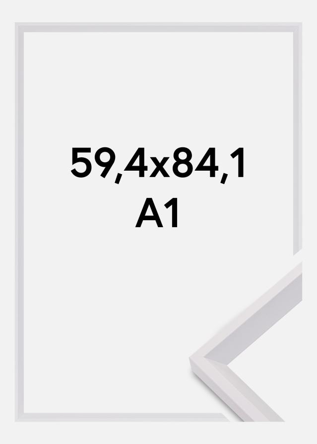 Galleri 1 Fotolijst Globe Acrylglas Wit 59,4x84,1 cm (A1)