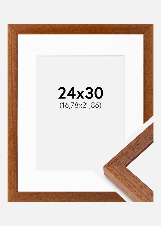 Ram med passepartou Fotolijst Hermes Boek 24x30 cm - Passe-partout Wit 7x9 inches