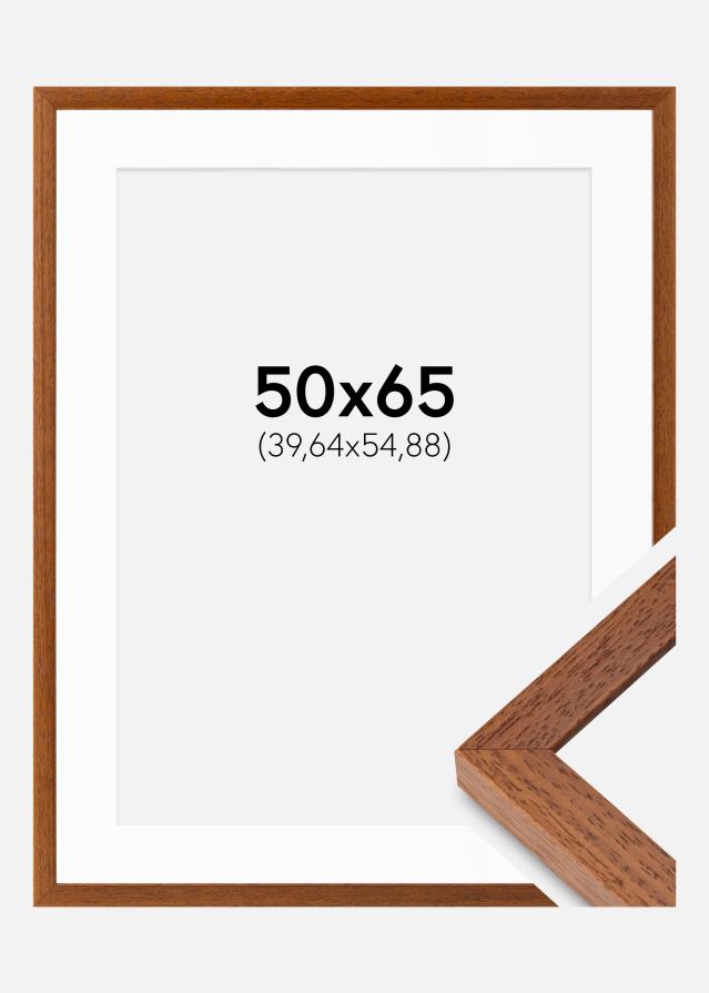 Ram med passepartou Fotolijst Hermes Boek 50x65 cm - Passe-partout Wit 16x22 inches