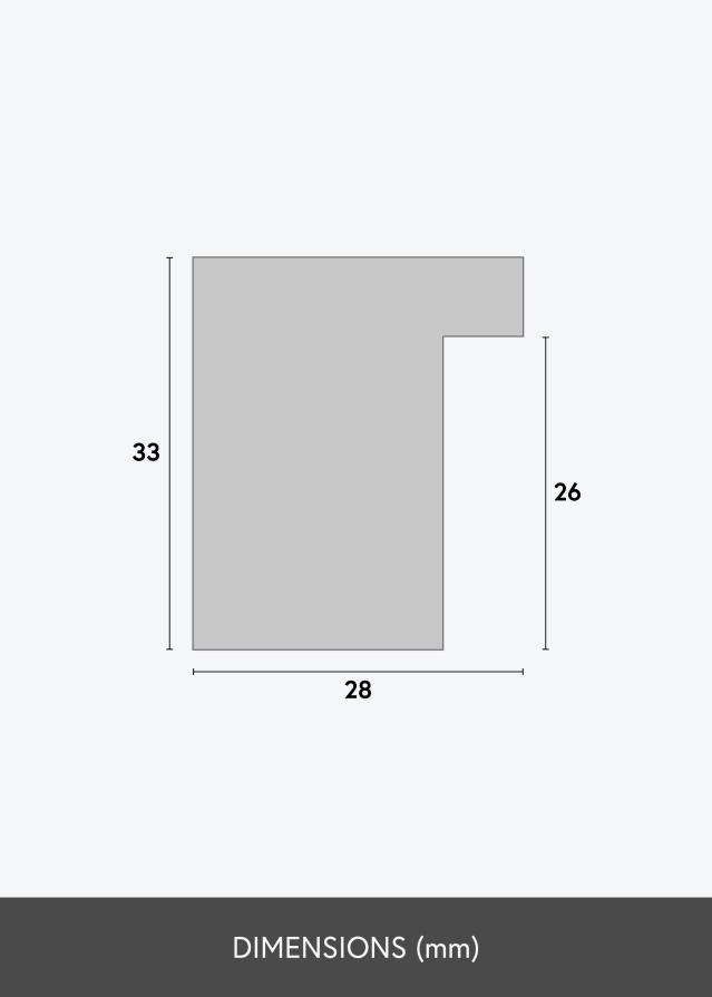 Jämtlands Ramfabrik Fotolijst Cotswold Acrylglas Grijs 50x50 cm