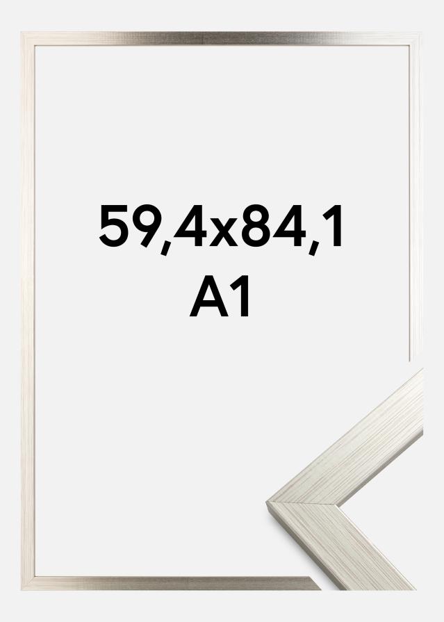 Galleri 1 Fotolijst Silver Wood Acrylglas 59,4x84,1 cm (A1)