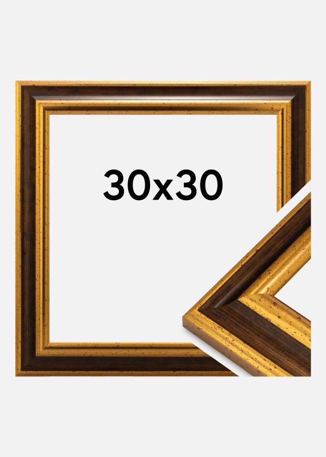 Jämtlands Ramfabrik Fotolijst Aberystwyth Acrylglas Goud 30x30 cm