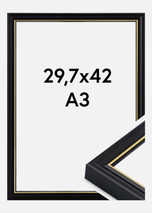 Jämtlands Ramfabrik Fotolijst Canterbury Acrylglas Zwart 29,7x42 cm (A3)