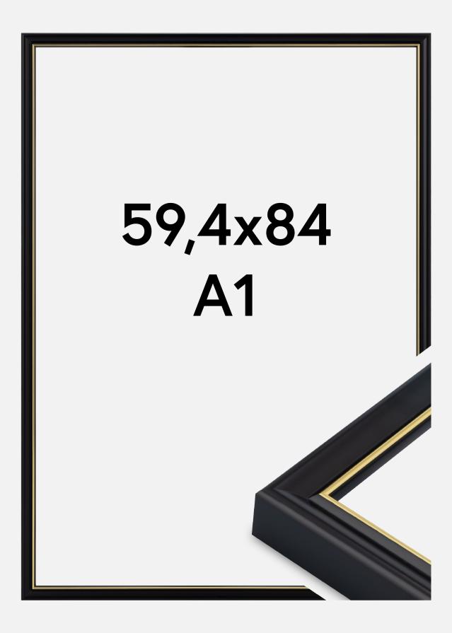 Jämtlands Ramfabrik Fotolijst Canterbury Acrylglas Zwart 59.4x84 cm (A1)