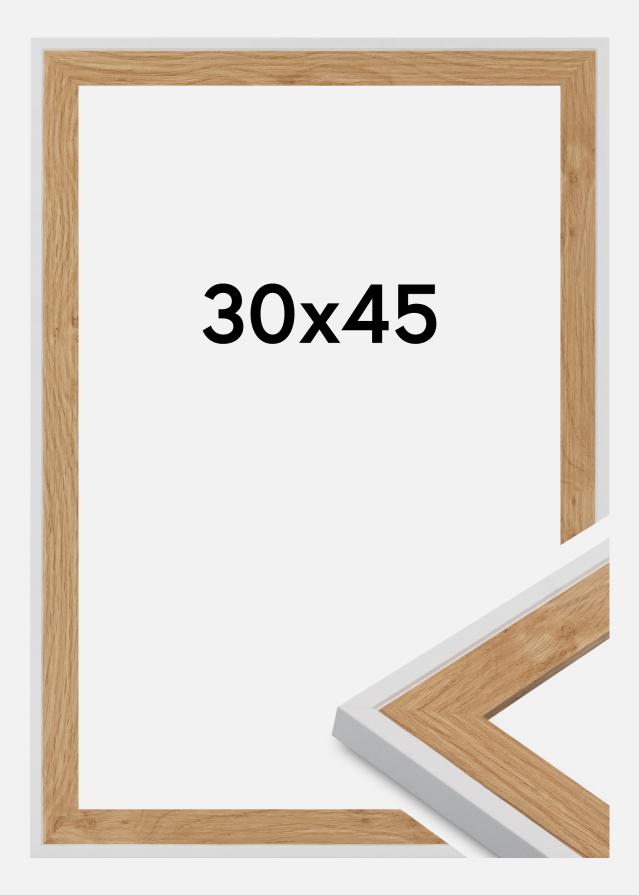 Jämtlands Ramfabrik Fotolijst Linea Acrylglas Beech / White 30x45 cm