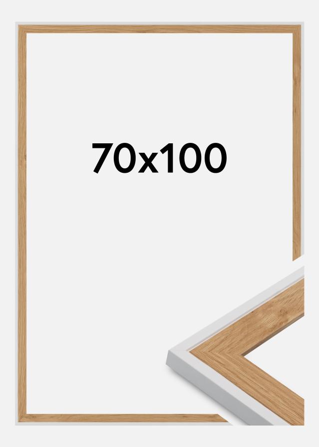 Jämtlands Ramfabrik Fotolijst Linea Acrylglas Beech / White 70x100 cm
