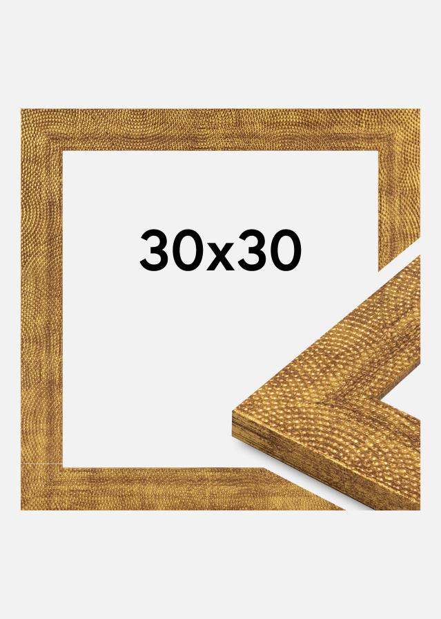 Jämtlands Ramfabrik Fotolijst Linea Acrylglas Gold 30x30 cm