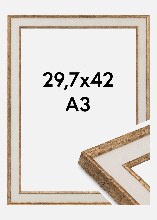 Jämtlands Ramfabrik Fotolijst Linea Acrylglas Maple / Bronze 29.7x42 cm (A3)