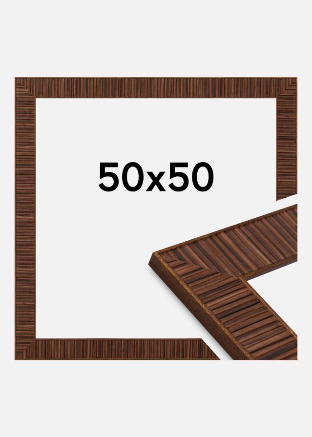 Jämtlands Ramfabrik Fotolijst Linea Acrylglas Rosewood 50x50 cm