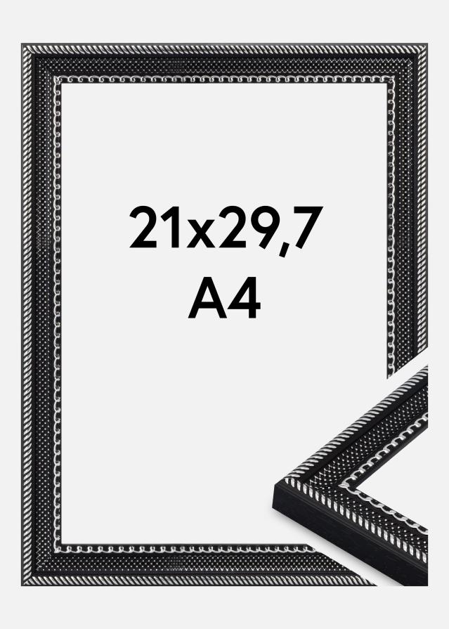 Jämtlands Ramfabrik Fotolijst Trellis Acrylglas Vintage Black 21x29.7 cm (A4)