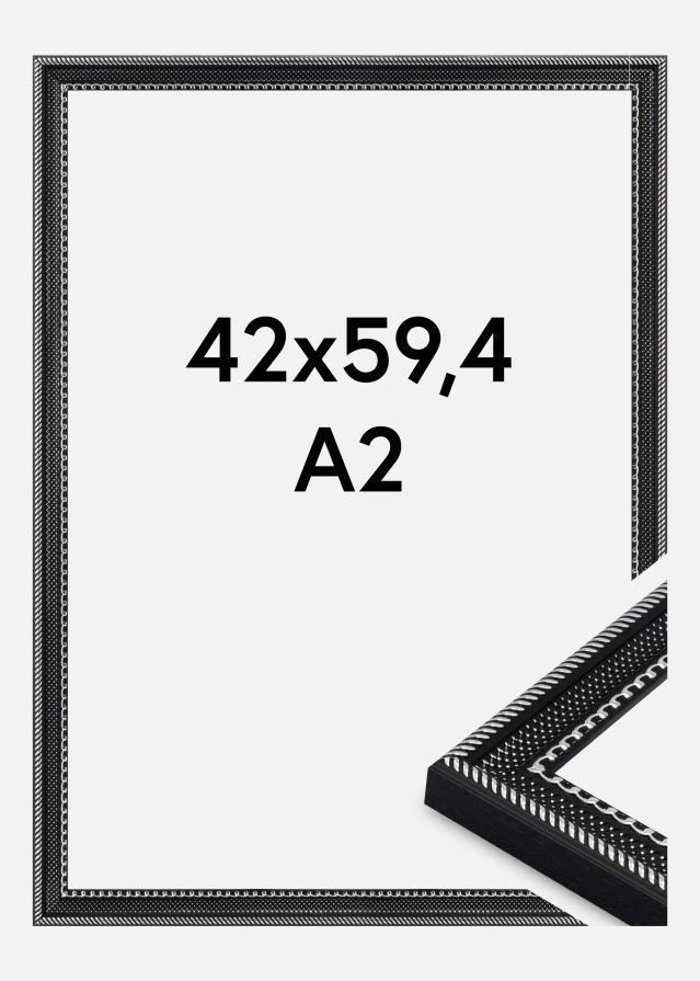 Jämtlands Ramfabrik Fotolijst Trellis Acrylglas Vintage Black 42x59.4 cm (A2)