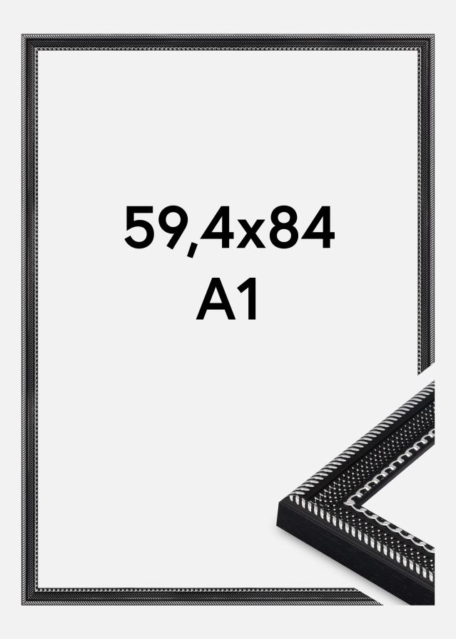 Jämtlands Ramfabrik Fotolijst Trellis Acrylglas Vintage Black 59.4x84 cm (A1)