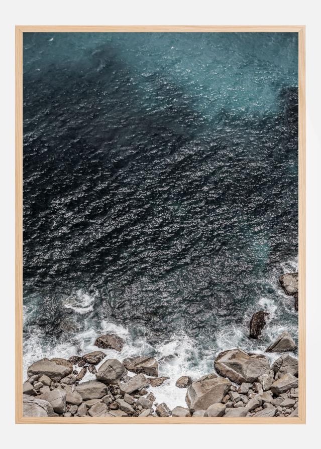 Bildverkstad Rocky Coastline Waves Poster