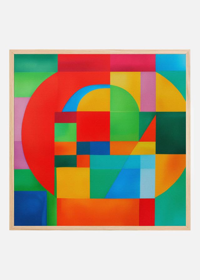 Bildverkstad Vivid Geometric Dance Poster