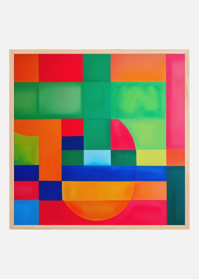 Bildverkstad Vibrant Geometry Poster
