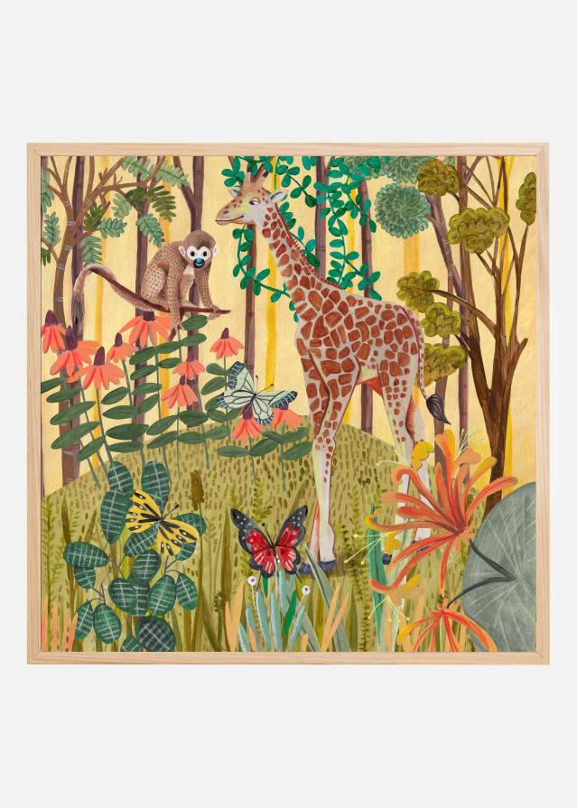 Bildverkstad Giraffe in nature Poster