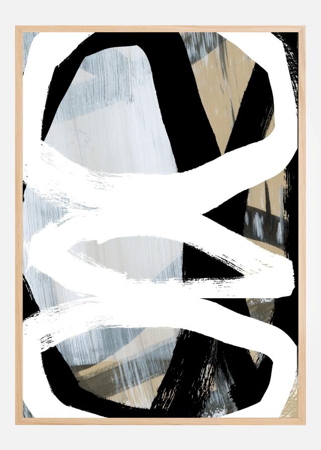 Bildverkstad Bold Black On White No3 Poster