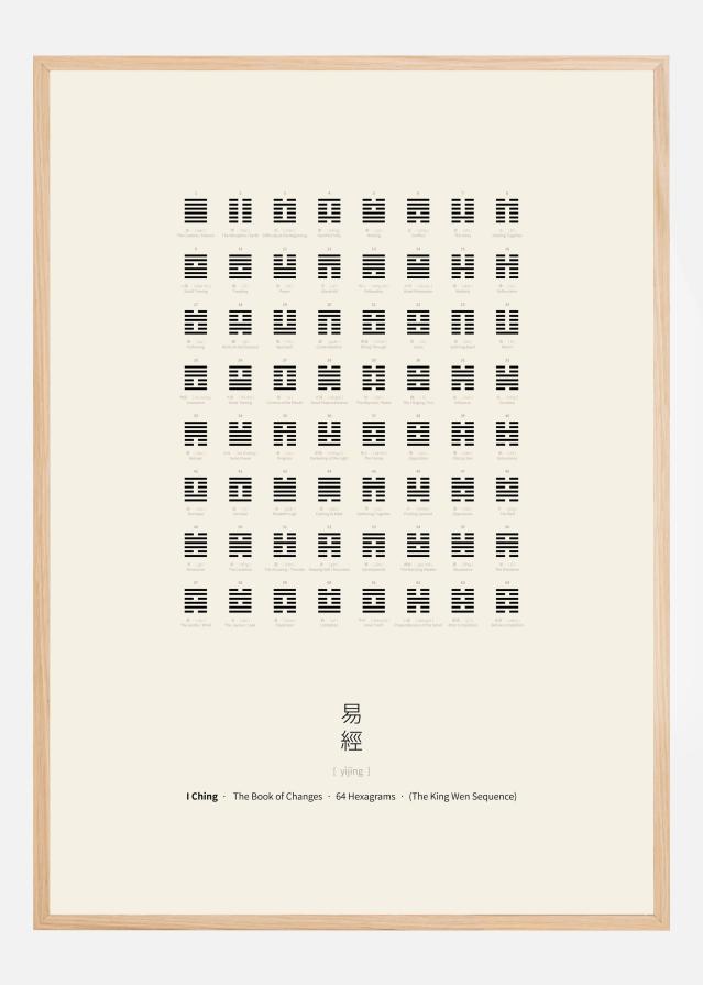 Bildverkstad I Ching Chart Poster
