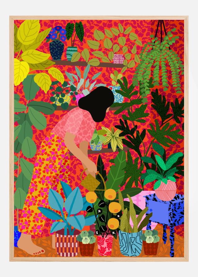 Bildverkstad Watering My Plants Poster