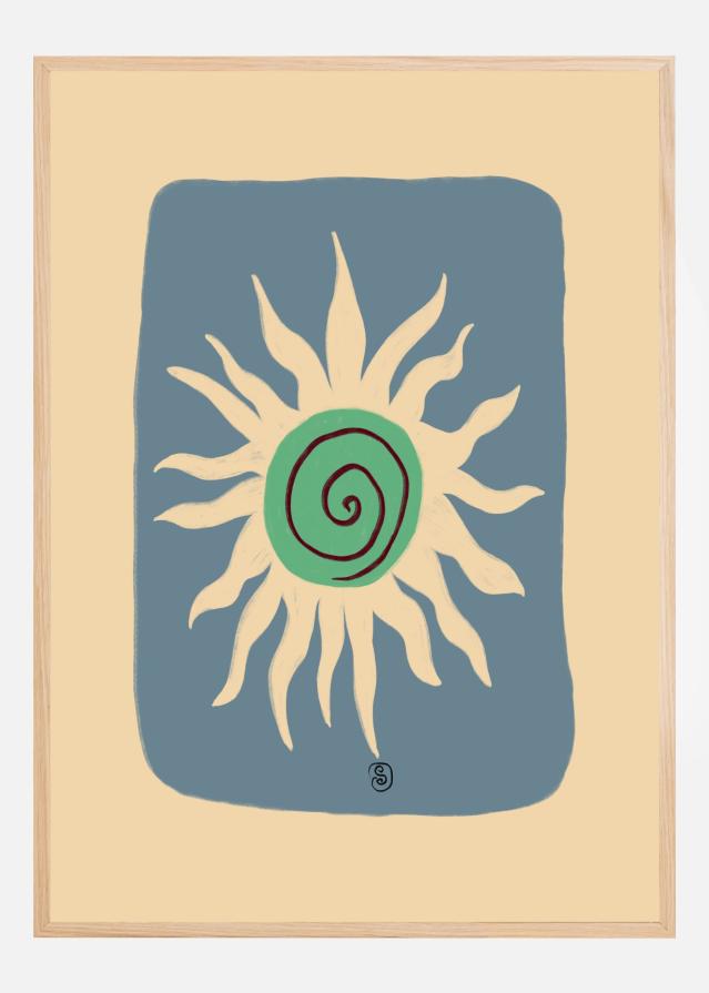 Bildverkstad Sun Spiral Dance Poster