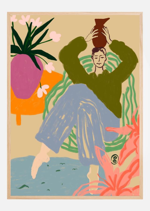 Bildverkstad Woman With Vessel Poster