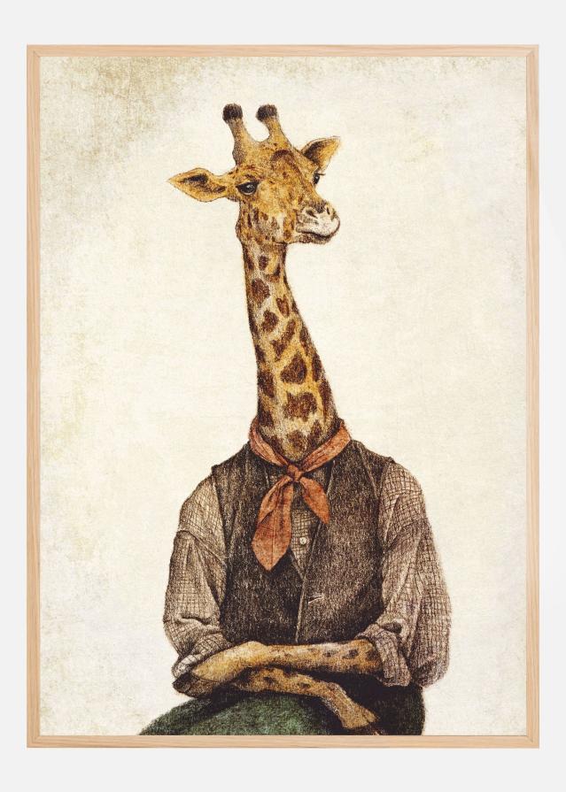 Bildverkstad Giraffe With A Human Body Poster