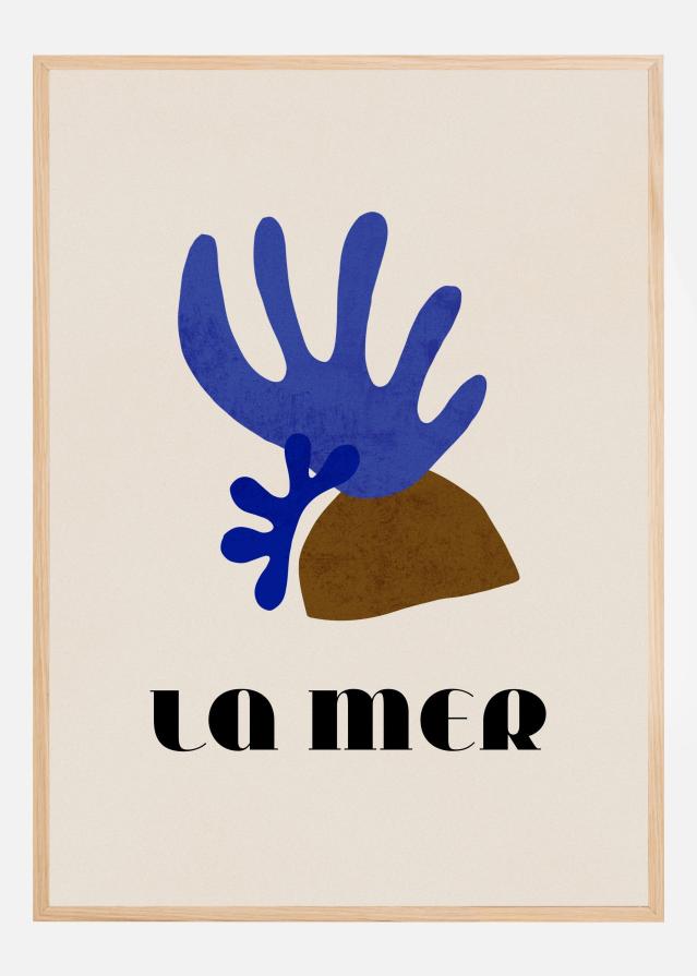 Bildverkstad La Mer Abstract Ocean No. 01 Poster