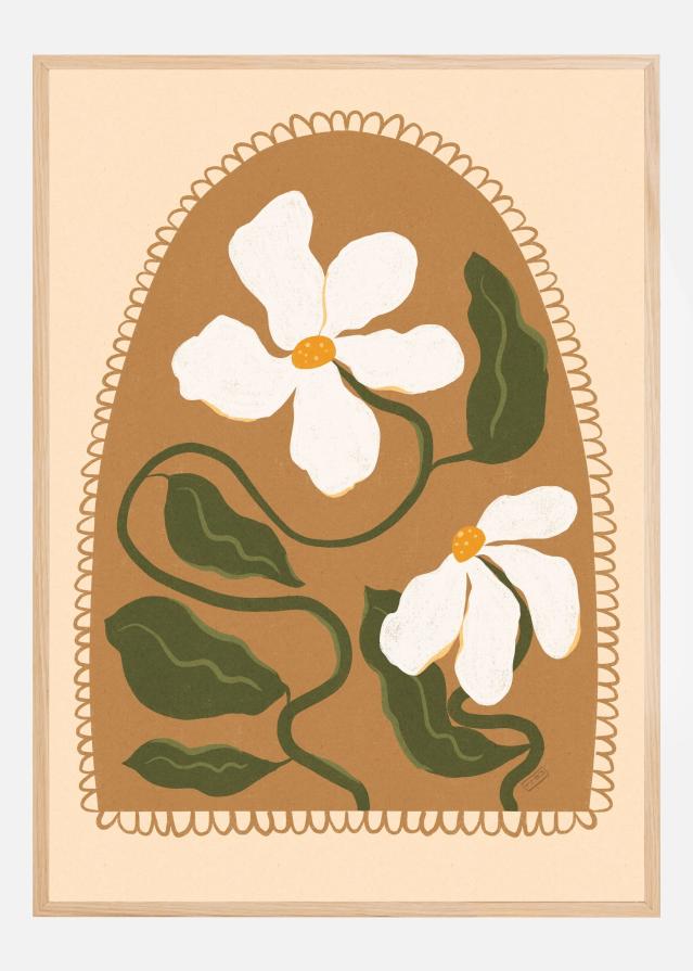 Bildverkstad Greek Inspired Boho Flowers Poster