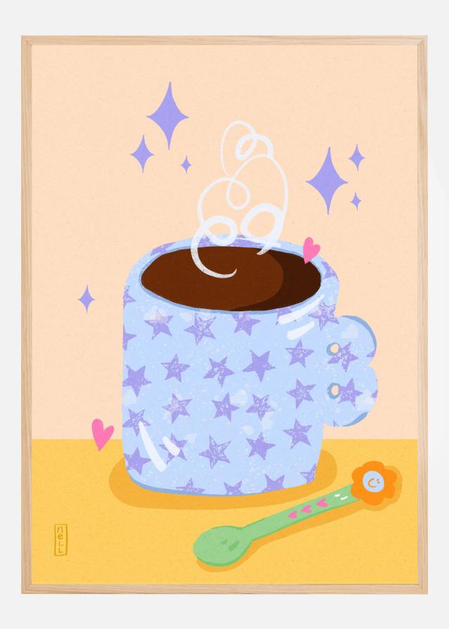 Bildverkstad Coffee Time Retro Poster