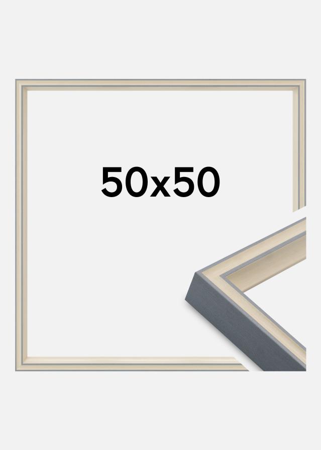 Jämtlands Ramfabrik Fotolijst Riga Acrylglas Stone White / Bluish Grey 50x50 cm